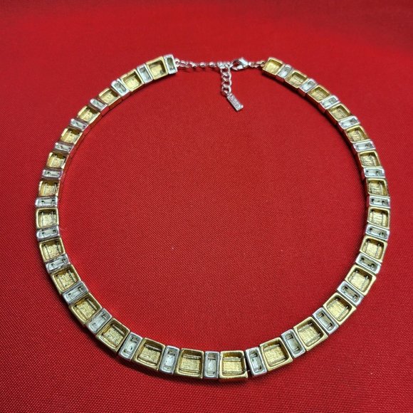 Napier Collar Gold Tone Silver Tone Necklace - Picture 2 of 12